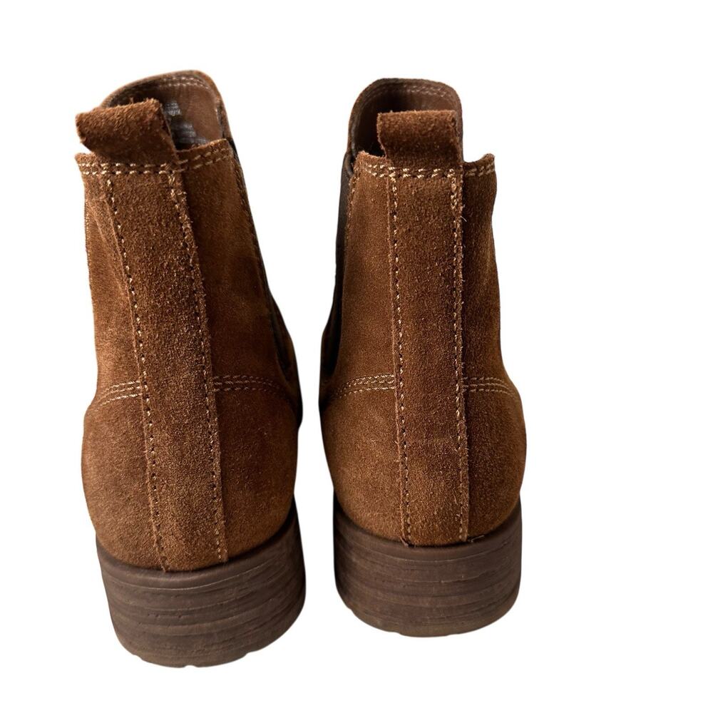 Bjorndal Brenna Chelsea Boots Brown Suede Booties Pull On Women’s Sz. 7 Comfort - Picture 13 of 16